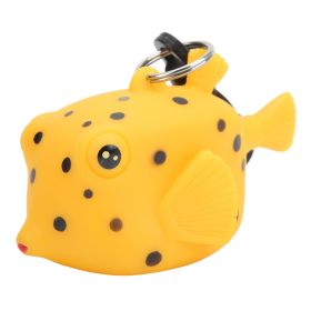 Cartoon Fish Scuba Dive Mouthpiece Dustproof Cover Second Stage Regulator Holder with ClipYellow Spotted Fish