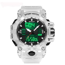 Multifunctional Men's Fashion Korean Style Waterproof Shockproof Transparent Watch (Option: Transparent)