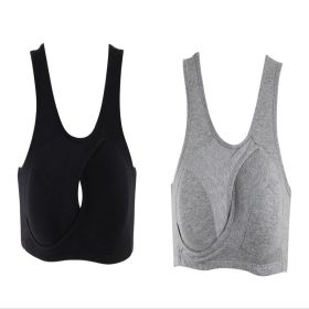 Women's Wireless Thin Gathered Vest Sports Breathable Beauty Back (Option: Set3-L)