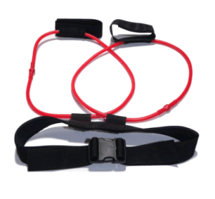 Fitness Women Booty Butt Band Resistance Bands Adjustable Waist Belt Pedal Exerciser For Glutes Muscle Workout Free Bag (Option: Red with box-20pounds)