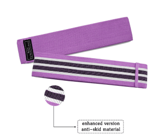 Resistance Band Elastic Hip Circle Fitness Squat Resistance Buttocks Circle Yoga (Option: Purple-SML-QOne set)