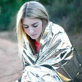 Human Body Hypothermia Lifesaving Emergency Blanket In Outdoor Field (Option: PETsilver 2pcs-140X210CM)