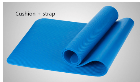 Eco-friendly NBR Yoga Mat (Option: Blue With straps-1.5)