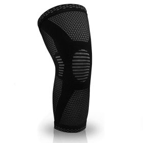 Sports Knee Pads Knitted Sports Knee Pads (Option: Black-XL)