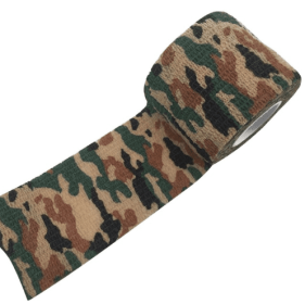 Camouflage Non-woven Elastic Bandage (Self-adhesive) (Option: 7style-5cm-1pc)