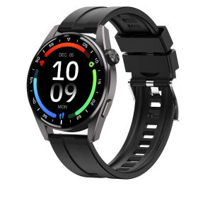 Bluetooth Calling NFC Access Control Heart Rate Gt3pro Watch (Option: Black Silicone Strap)