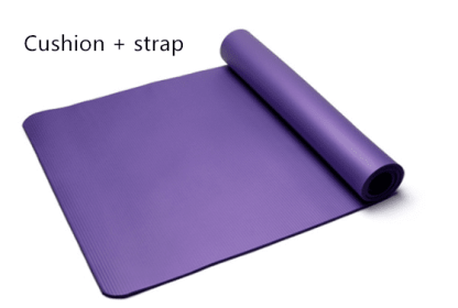 Eco-friendly NBR Yoga Mat (Option: Purple With straps-1.5)