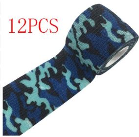 Camouflage Non-woven Elastic Bandage (Self-adhesive) (Option: 4style-5cm-12PCS)