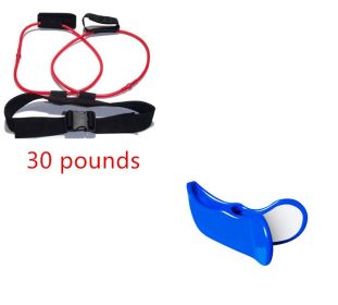 Fitness Women Booty Butt Band Resistance Bands Adjustable Waist Belt Pedal Exerciser For Glutes Muscle Workout Free Bag (Option: Red set-30pounds)