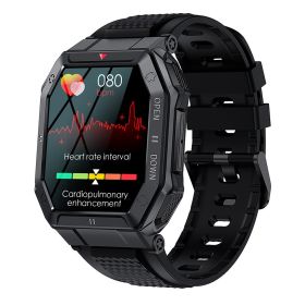 K55 Smart Watch Bluetooth Calling Sports Heart Rate Blood Pressure Monitoring (Color: Black)