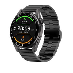 Bluetooth Calling NFC Access Control Heart Rate Gt3pro Watch (Option: Black Steel Belt)