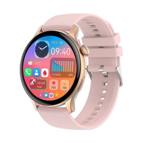 Smart Watch Support NFC Bluetooth Calling Blood Pressure Sports Watch (Color: Gold)