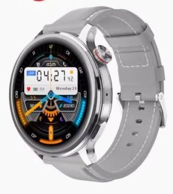 Call Health Payment HD Navigation Waterproof Smart Watch (Color: Silver)