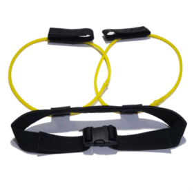 Fitness Women Booty Butt Band Resistance Bands Adjustable Waist Belt Pedal Exerciser For Glutes Muscle Workout Free Bag (Option: Yellow-20pounds)