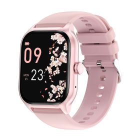 Multifunctional Bluetooth Calling Heart Rate Blood Pressure Sleep Monitoring Sports Health LT10 Smart Watch (Option: Pink Silicone)