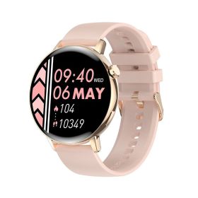 Bluetooth Calling Smart Watch Automatic Heart Rate Measurement (Color: Pink)