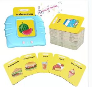 Children's Enlightening Early Education Smart Pure English Card (Option: English Version Blue-1PC)