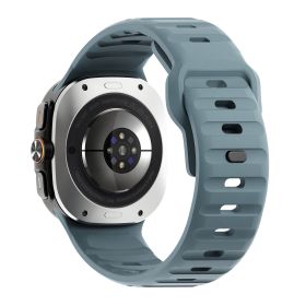 Applicable Watch Ultra Wave Reverse Buckle Silicone 47mm Strap (Option: Ocean Blue-Samsung Ultra47mm)